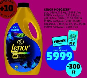PENNY LENOR MOSÓSZER 3,3 kg / 3 l / 40 db ajánlat