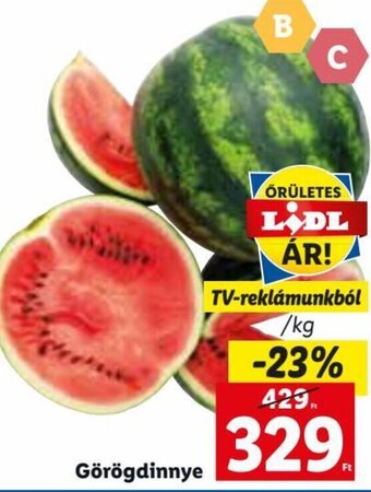 Lidl Görögdinnye 1 kg ajánlat