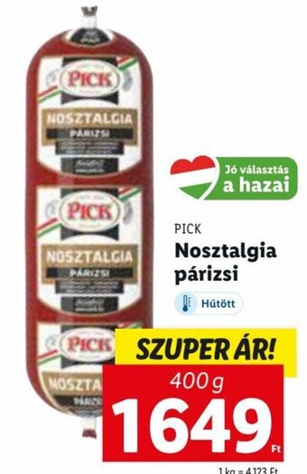Lidl PICK Nosztalgia párizsi 400 g ajánlat