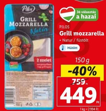 Lidl PILOS Grill mozzarella 150 g ajánlat
