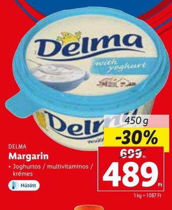 Lidl DELMA Margarin 450 g ajánlat