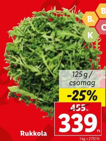 Lidl Rukkola 125 g ajánlat