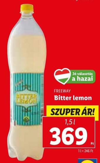 Lidl FREEWAY Bitter lemon 1,5 l ajánlat