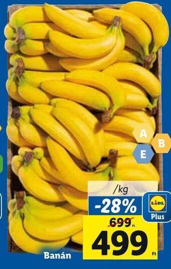 Lidl Banán 1 kg ajánlat