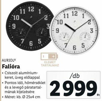 Lidl AURIOL Falióra 1 db ajánlat