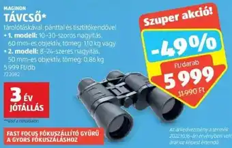 ALDI MAGINON TÁVCSŐ 1 db ajánlat