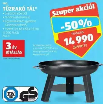 ALDI BBQ TŰZRAKÓ TÁL 1 db ajánlat
