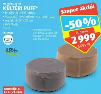 ALDI MY LIVING STYLE KÜLTÉRI PUFF 1 db ajánlat