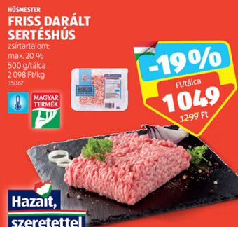 ALDI HÚSMESTER FRISS DARÁLT SERTÉSHÚS 500 g ajánlat