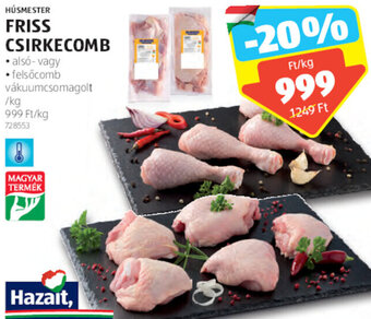 ALDI HÚSMESTER FRISS CSIRKECOMB 1 kg ajánlat