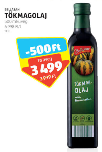 ALDI BELLASAN TÖKMAGOLAJ 500 ml ajánlat
