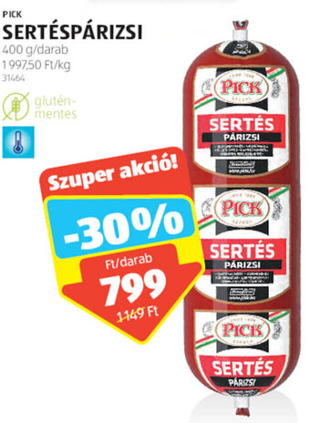 ALDI PICK SERTÉSPÁRIZSI 400 g ajánlat
