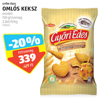 GYŐRI ÉDES OMLÓS KEKSZ 150 g