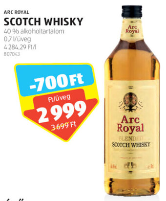 ALDI ARC ROYAL SCOTCH WHISKY 0,7 l ajánlat