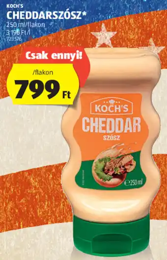 KOCH'S CHEDDARSZÓSZ 250 ml