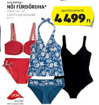 BLUE MOTION + NŐI FÜRDŐRUHA 1 db