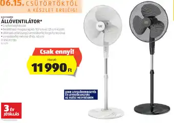 ALDI EASYHOME ÁLLÓVENTILÁTOR 1 db ajánlat