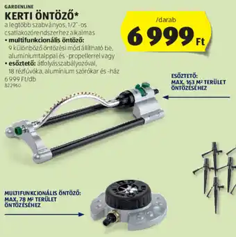 ALDI GARDENLINE KERTI ÖNTÖZŐ 1 db ajánlat