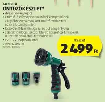 ALDI GARDENLINE ÖNTÖZŐKÉSZLET ajánlat