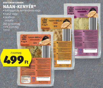 ALDI ASIA GREEN GARDEN NAAN-KENYÉR 260 g ajánlat