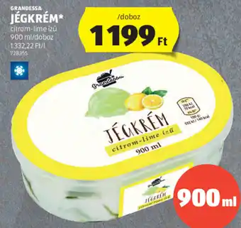 GRANDESSA JÉGKRÉM 900 ml