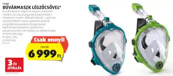 CRANE BÚVÁRMASZK LÉGZŐCSŐVEL 1 db