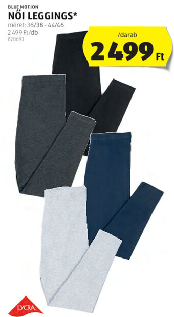 ALDI BLUE MOTION NŐI LEGGINGS 1 db ajánlat