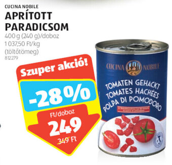 ALDI CUCINA NOBILE APRÍTOTT PARADICSOM 400 g ajánlat