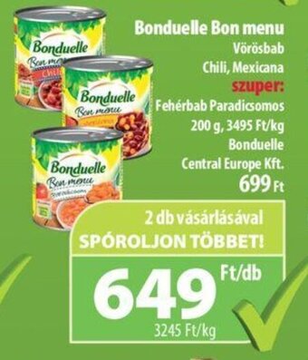 Coop Bonduelle Bon menu 200 g ajánlat