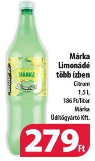 Coop Márka Limonádé több ízben 1,5 l ajánlat