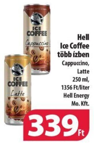 Coop Hell Ice Coffee több ízben 250 ml ajánlat