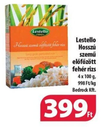 Coop Lestello Hosszú szemű előfőzött fehér rizs 4 x 100 g ajánlat