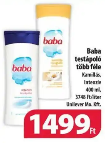 Coop Baba testápoló több féle 400 ml ajánlat