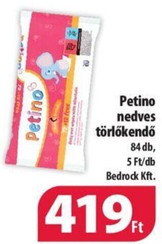 Coop Petino nedves törlőkendő 84 db ajánlat