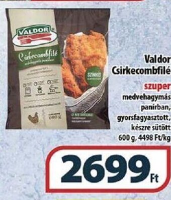 Coop Valdor Csirkecombfilé 600 g ajánlat