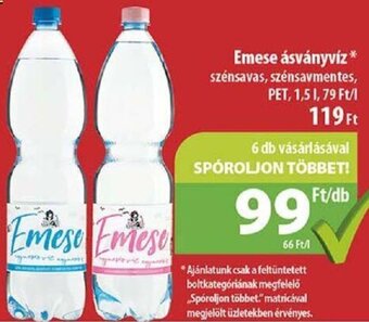 Coop Emese ásványvíz 1,5 l ajánlat