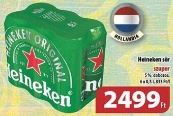 Coop Heineken sör 6 x 0,5 l ajánlat