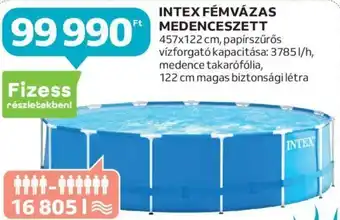 Auchan INTEX FÉMVÁZAS MEDENCESZETT 1 db ajánlat