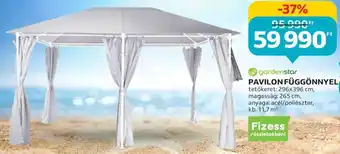 Auchan gardenstar PAVILON FÜGGÖNNYEL 1 db ajánlat