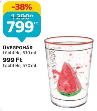Auchan ÜVEGPOHÁR 1 db ajánlat