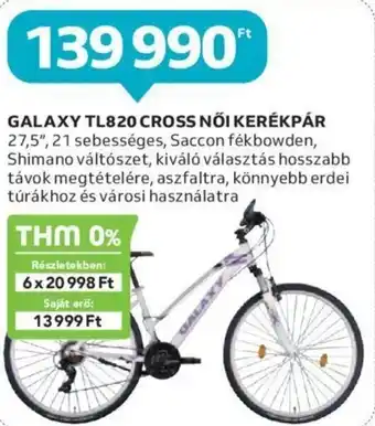 Auchan GALAXY TL820 CROSS NŐI KERÉKPÁR 1 db ajánlat