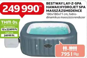 BESTWAY LAY-Z-SPA HAWAII HYDROJET SPA MASSZÁZSMEDENCE 1 db