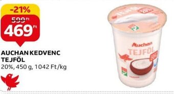 Auchan AUCHAN KEDVENC TEJFÖL 450 g ajánlat