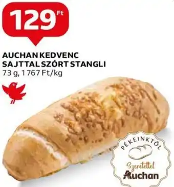 Auchan AUCHAN KEDVENC SAJTTAL SZÓRT STANGLI 73 g ajánlat