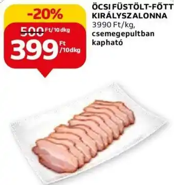 Auchan ÖCSI FÜSTÖLT-FŐTT KIRÁLYSZALONNA 10 dkg ajánlat