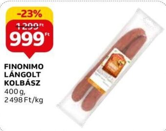 Auchan FINONIMO LÁNGOLT KOLBÁSZ 400 g ajánlat