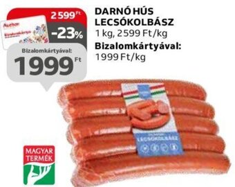 Auchan DARNÓ HÚS LECSÓKOLBÁSZ 1 kg ajánlat