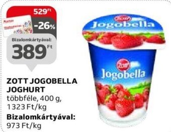 Auchan ZOTT JOGOBELLA JOGHURT 400 g ajánlat