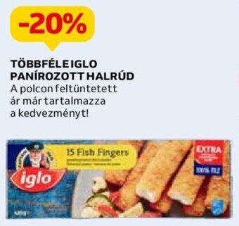 TÖBBFÉLE IGLO PANÍROZOTT HALRÚD