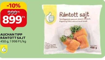 Auchan AUCHAN TIPP RÁNTOTT SAJT 450 g ajánlat